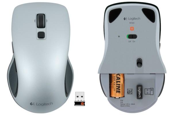 Logitech M560 Wireless Mouse - Top Bottom