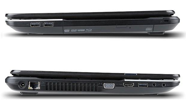 Acer Aspire E1 - Sides