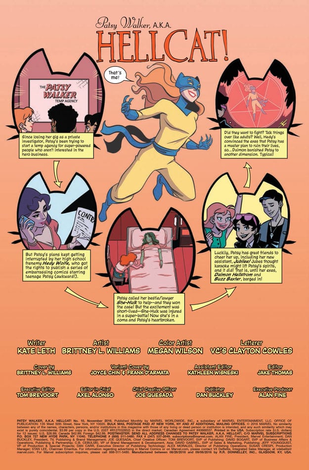Patsy Walker, AKA Hellcat! #10 - Comic Book Review