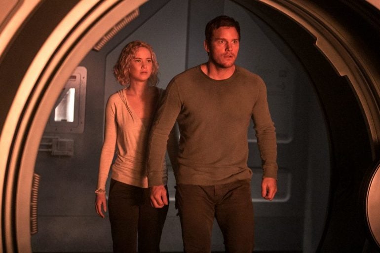 Jennifer Lawrence and Chris Pratt star in Columbia Pictures' PASSENGERS.