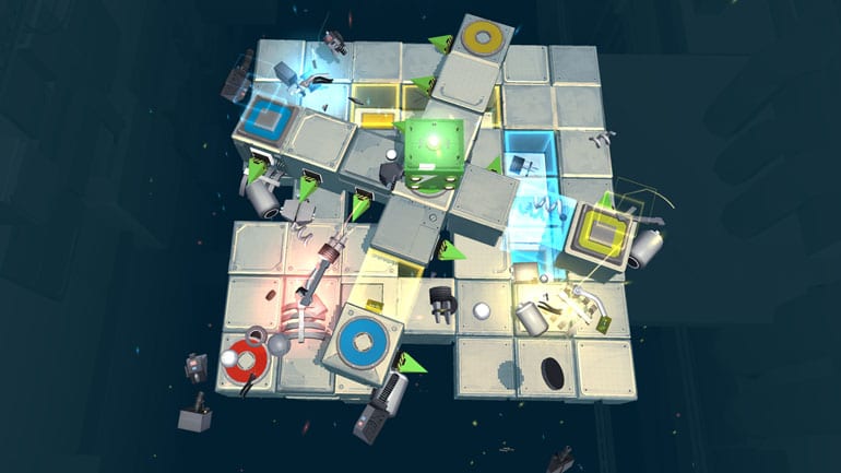 Death Squared Review – A Calming Cooperative That Explodes Into Action