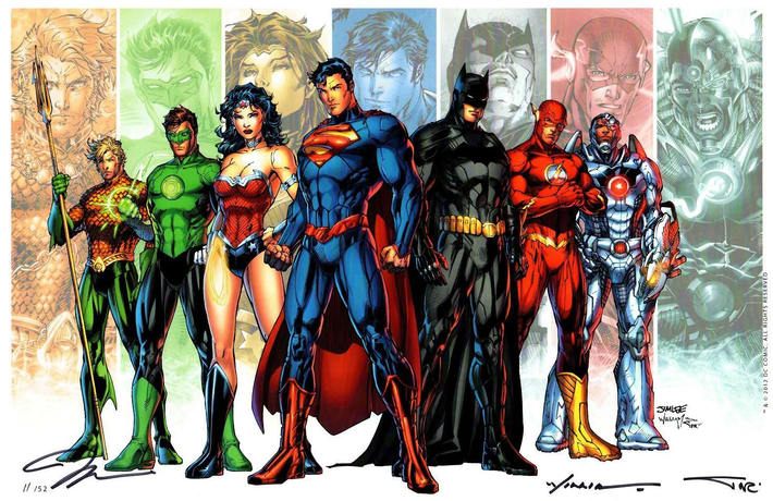 Green Lantern is often listed as the seventh major member.