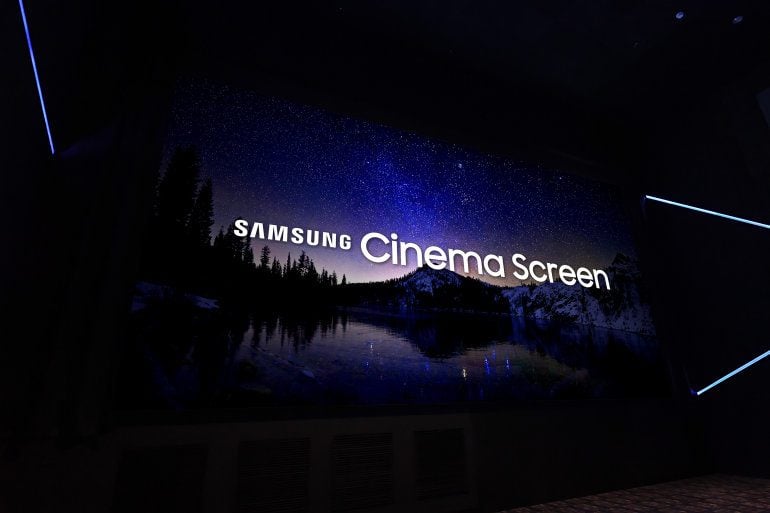 Samsung Aims to Do Away with Projectors with New 33-Foot Screen