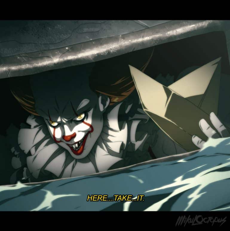 IT Movie Gets A Terrifying Anime Makeover From A Fan