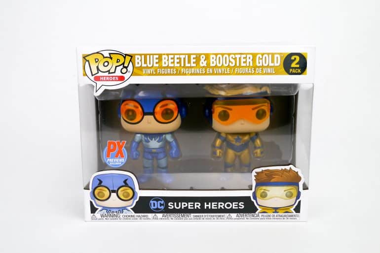 Blue Beetle And Booster Gold 2-Pack Metallic Funko POP! Review