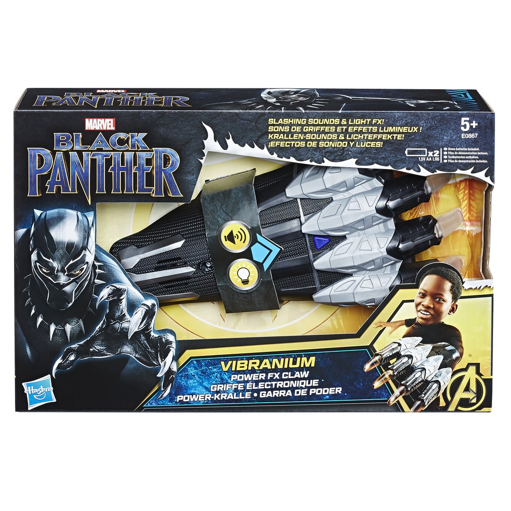 black panther slashing action hero