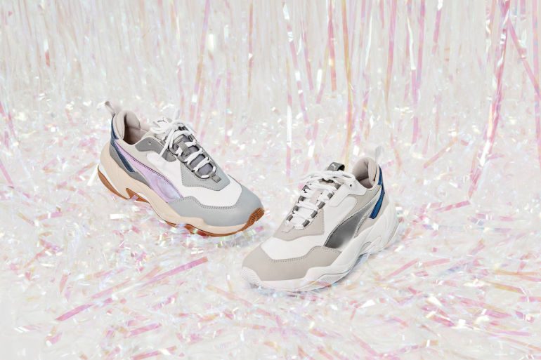 Women Wear Dad Shoes For Father's Day With PUMA Thunder Electric