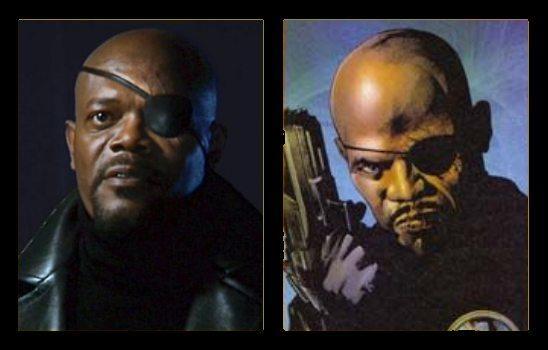 Nick Fury was designed to resemble Samuel L. Jackson marvel comic books