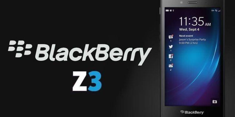 BlackBerry Z3 - Header