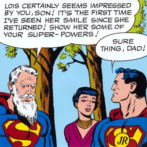 Robin as Superman Jr