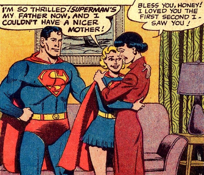 Adopted Supergirl, with Lois Lane in Superman's Girl Friend Lois Lane #20 (October 1960)