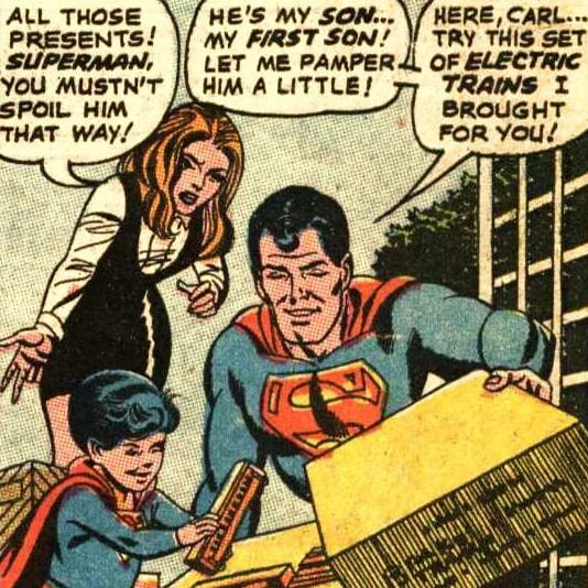 Carl, with Larissa Lenox in Superman #218 (July 1969)