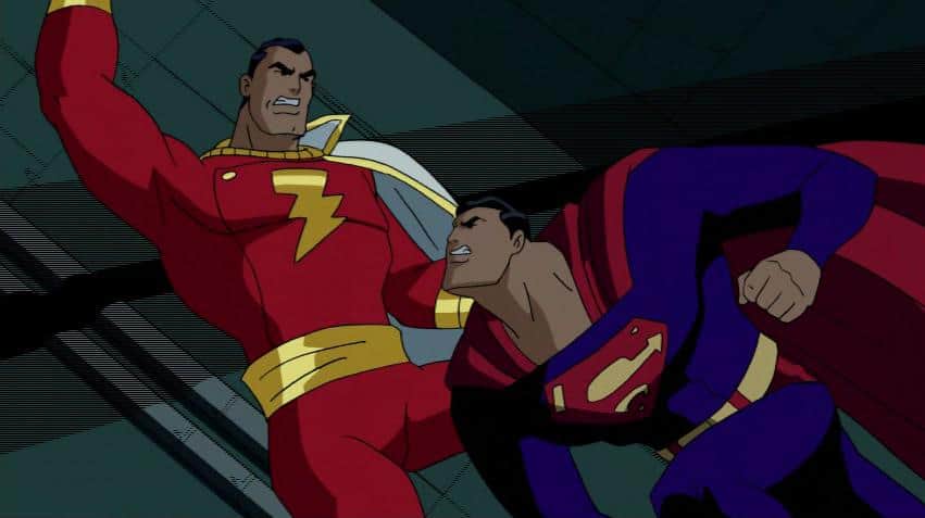 Justice League Unlimited Shazam vs Superman