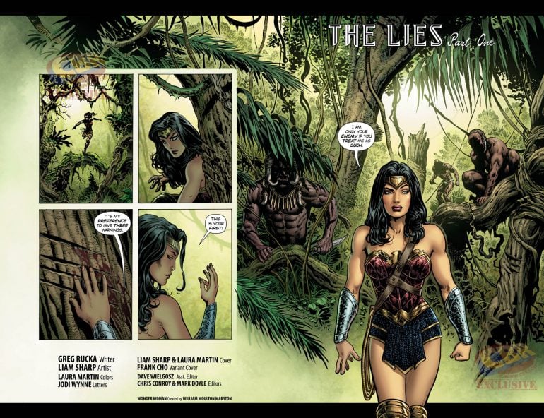 THE LIES Chapter One wonder woman #1 review