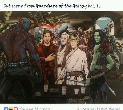 According to Guardians of the Galaxy director James Gunn, Star Wars is about to become a part of the Marvel Universe.