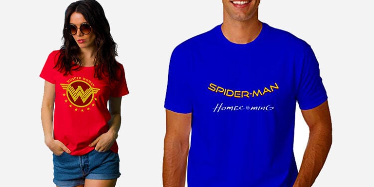 Win A Wonder Woman Or Spider-Man: Homecoming T-Shirt