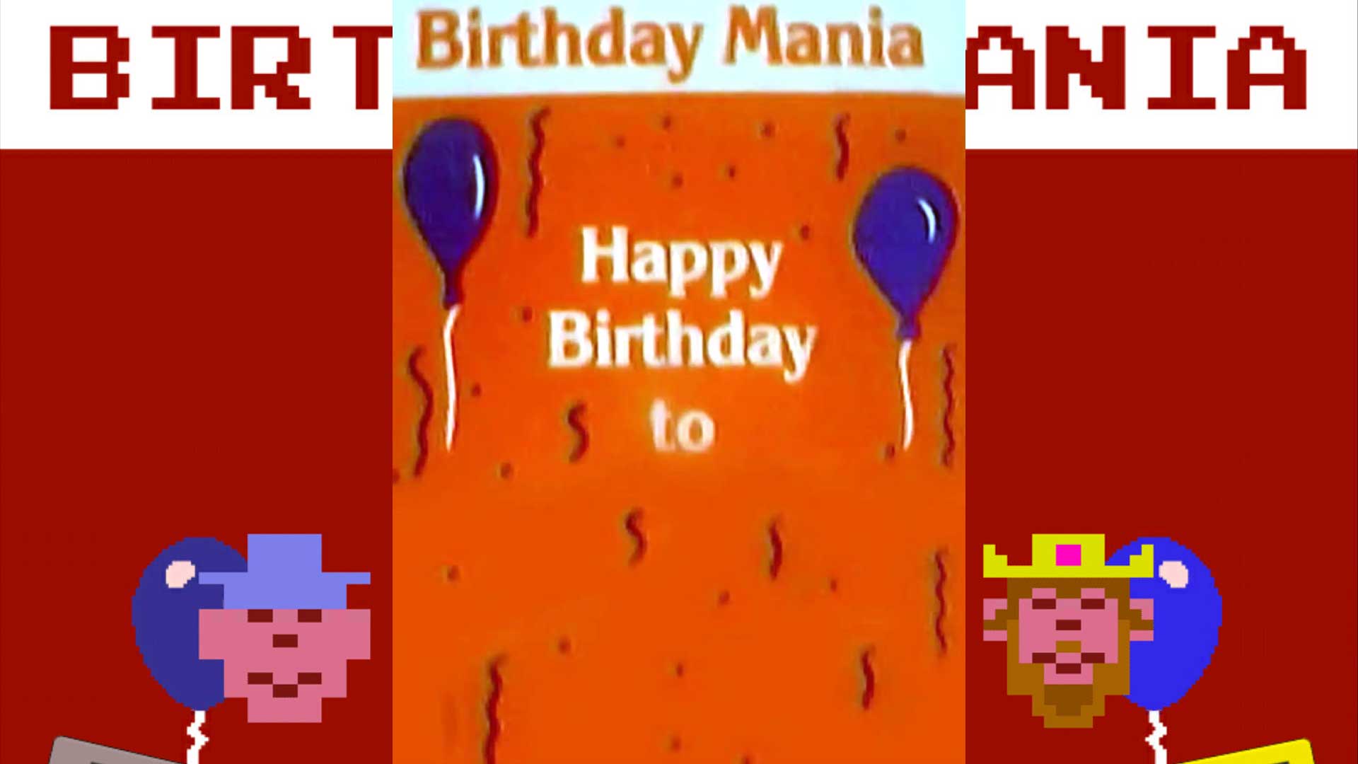 Birthday Mania Atari 2600