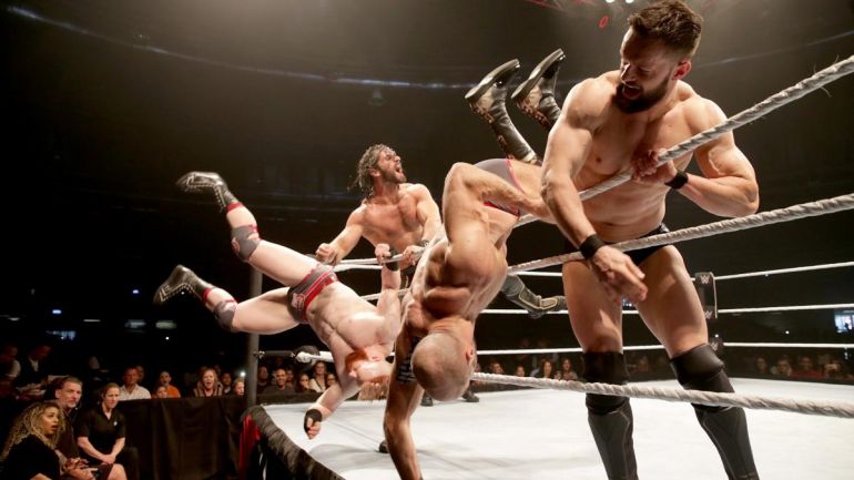 Balor and Rollins vs Cesaro and Sheamus