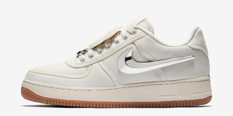nike air forces with silver checks