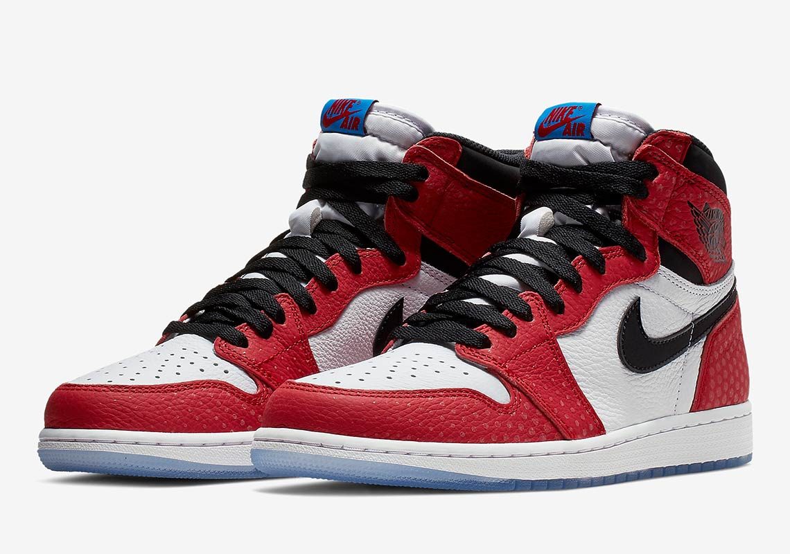 nike air jordan 1 retro high og x spider-man