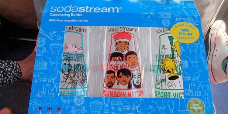 SodaStream SA Launch Proudly South African Carbonated Bottle