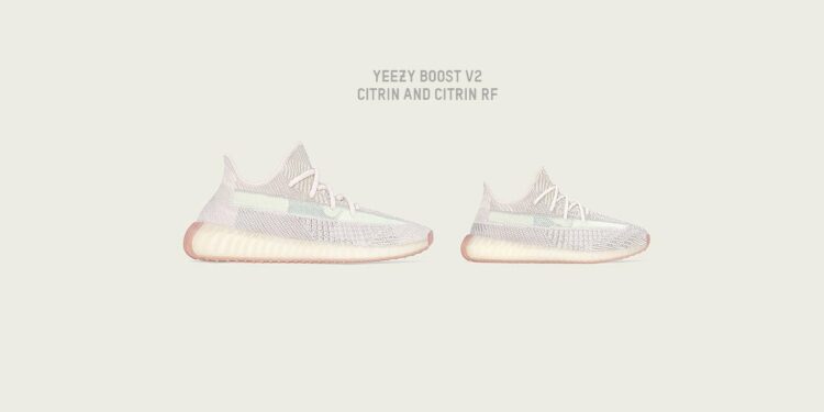 Kith Footwear on adidas Yeezy 350 v2 Citrin Reflective