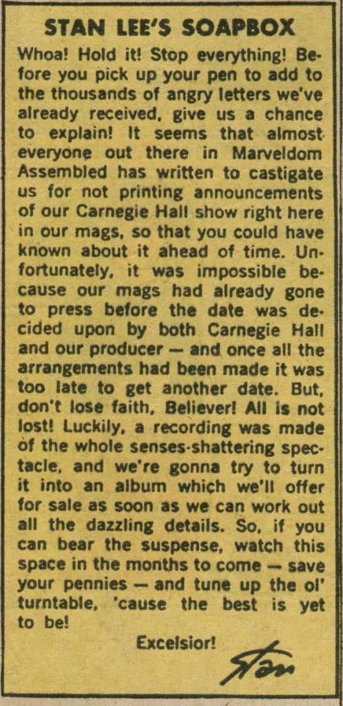 Stan Lee Stan's Soapbox