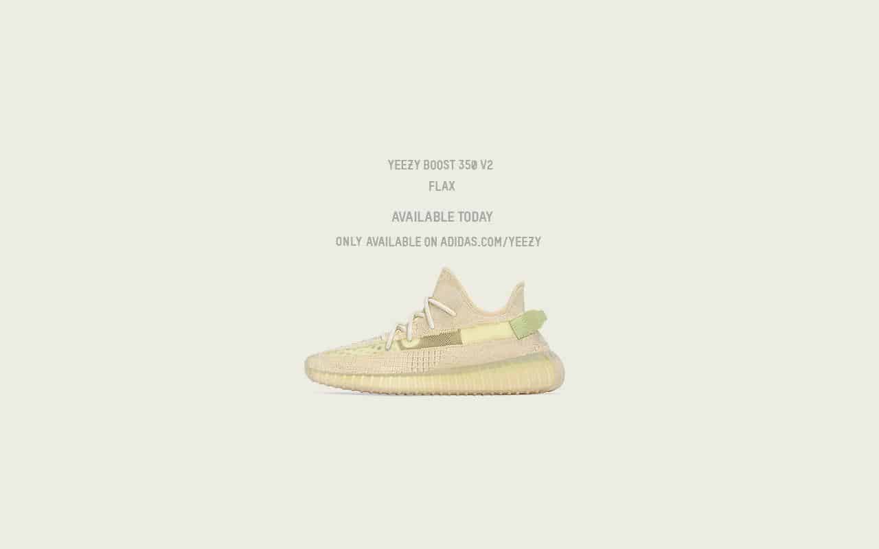 Adidas Continues Kanye Partnership With Yeezy Boost 350 V2 Flax