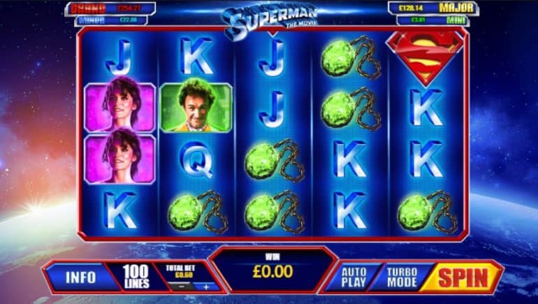 Superman The Movie Slot Games Machine