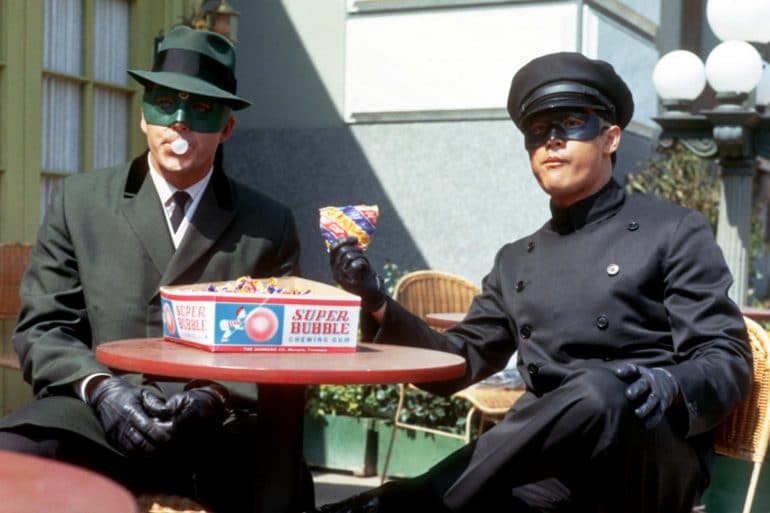 Van Williams as Green Hornet and Bruce Lee as Kato in 1966's The Green Hornet TV show
