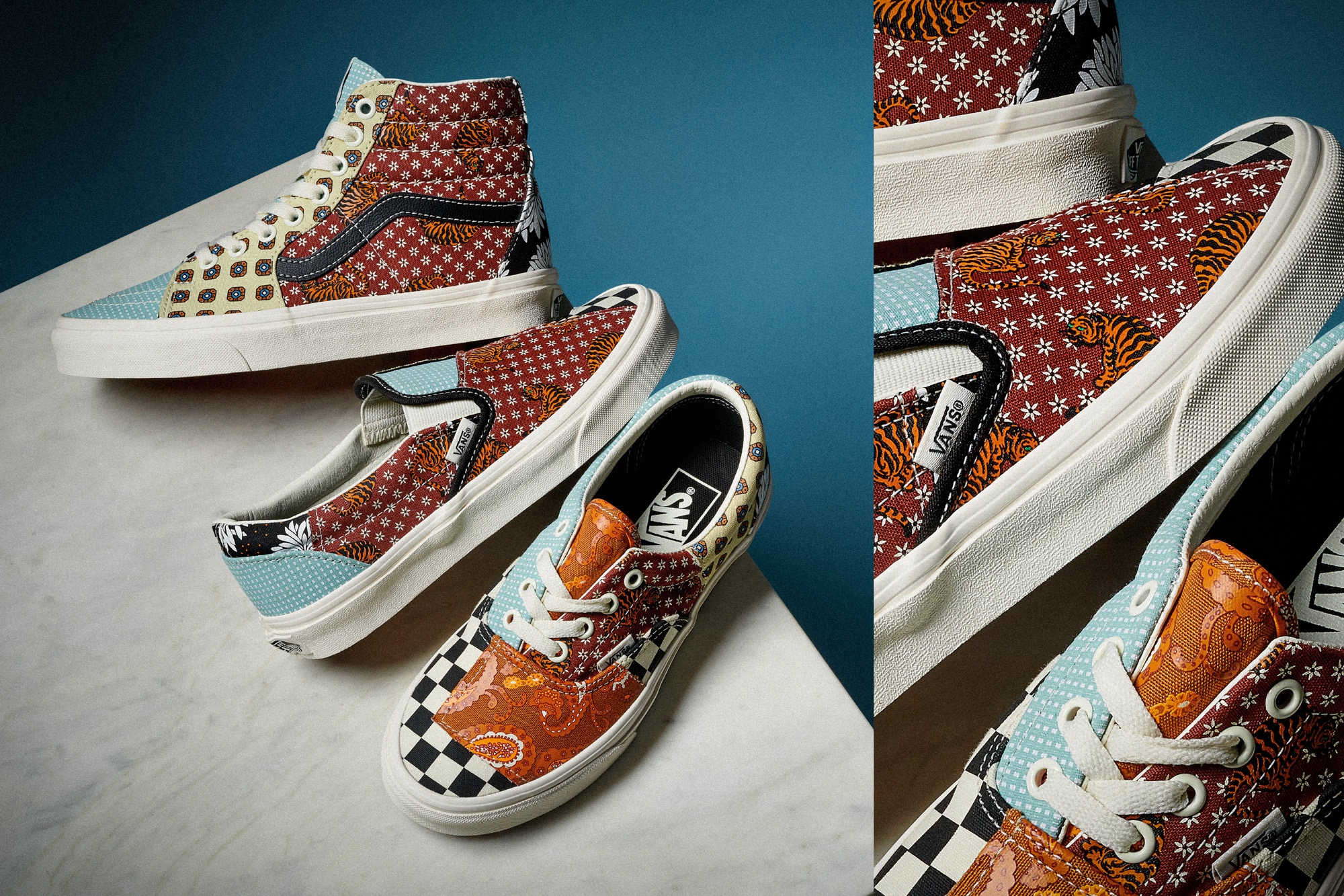 slip on vans with tiger