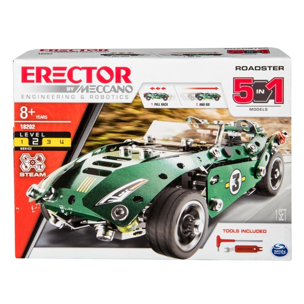 Meccano 5-in-1 Roadster Cabriolet
