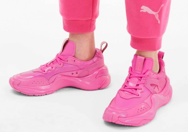 bright pink puma shoes