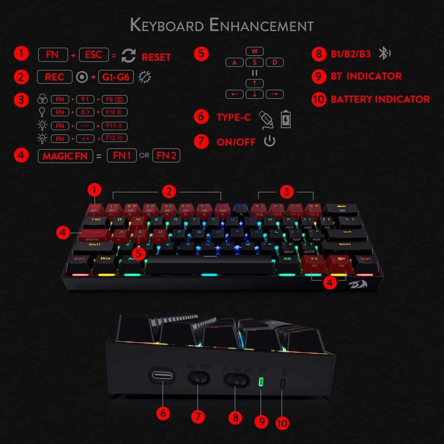 K530 Draconic 60% Keyboard