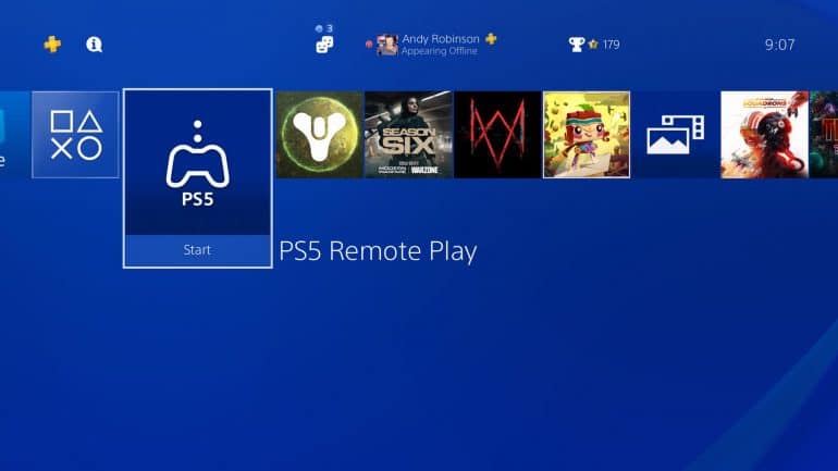 PlayStation 5 Remote Play