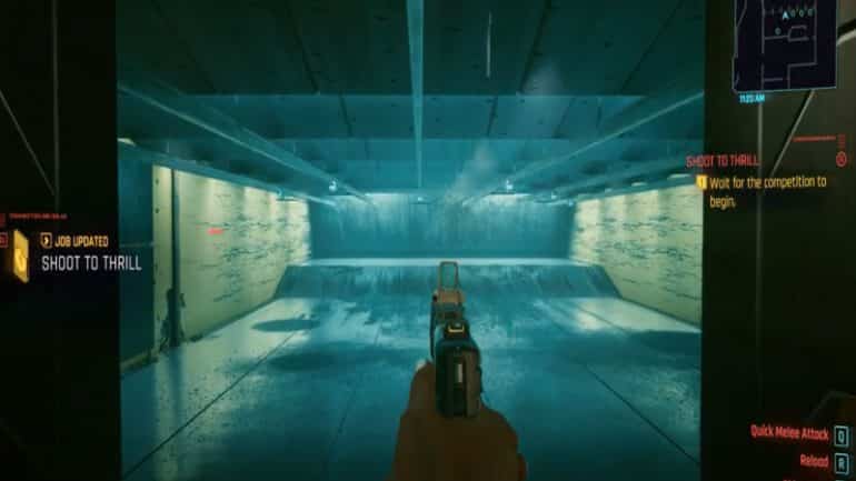 Cyberpunk 2077 shooting gallery