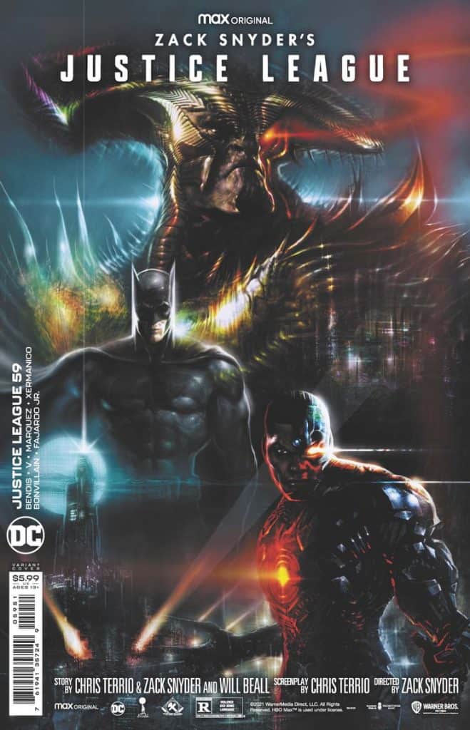 Zack Snyder’s Justice League Comic Book Variant Cover Justice League #59
