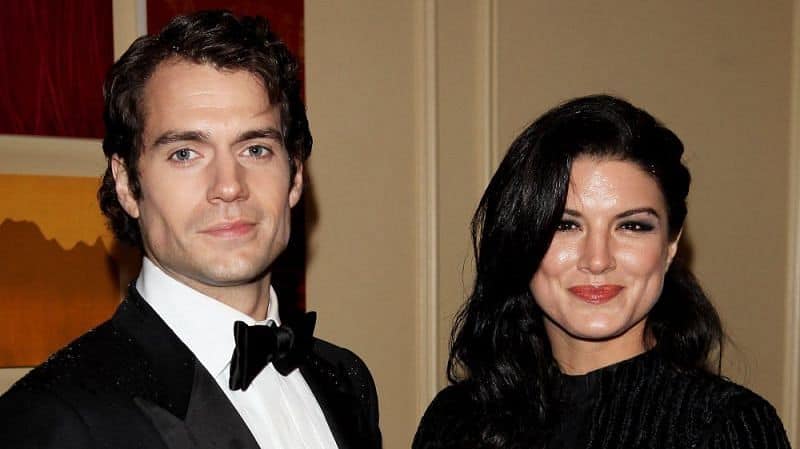 British actor Henry Cavill and his partner actress Gina Carano
