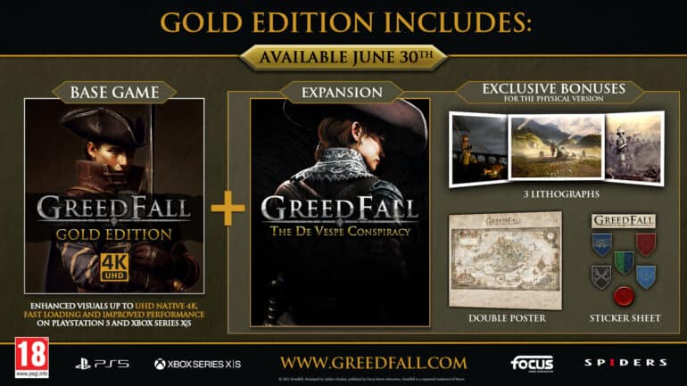 Greedfall The De Vespe Conspiracy Gold Edition PS5