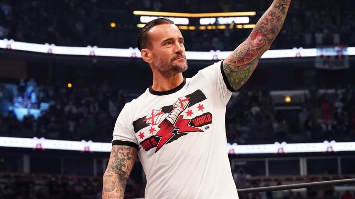 CM Punk salutes the crowd at AEW Rampage The First Dance
