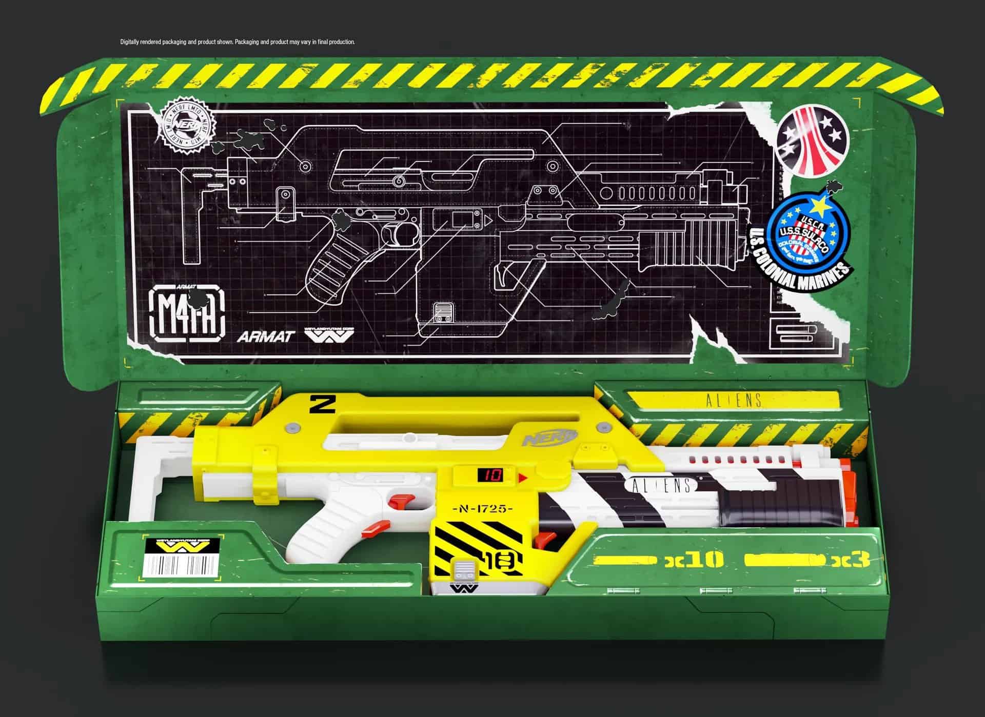 NERF Announces Aliens M41A Pulse Rifle Blaster Fortress of Solitude
