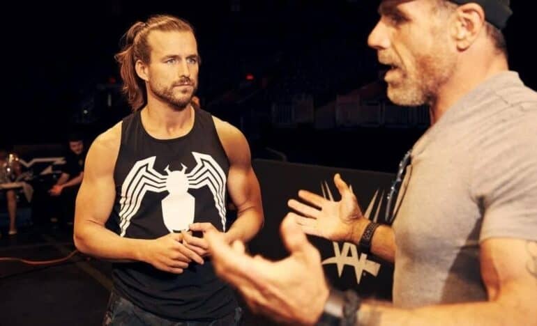 Adam Cole and Shawn Michaels in WWE NXT