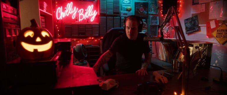 Corey Taylor as radio DJ Chilly Billy in Bad Candy