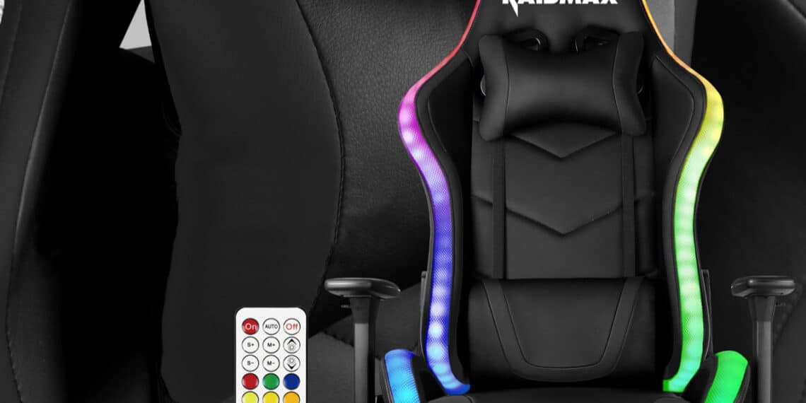 Raidmax DK925 ARGB Gaming Chair – A Lighting Extravaganza