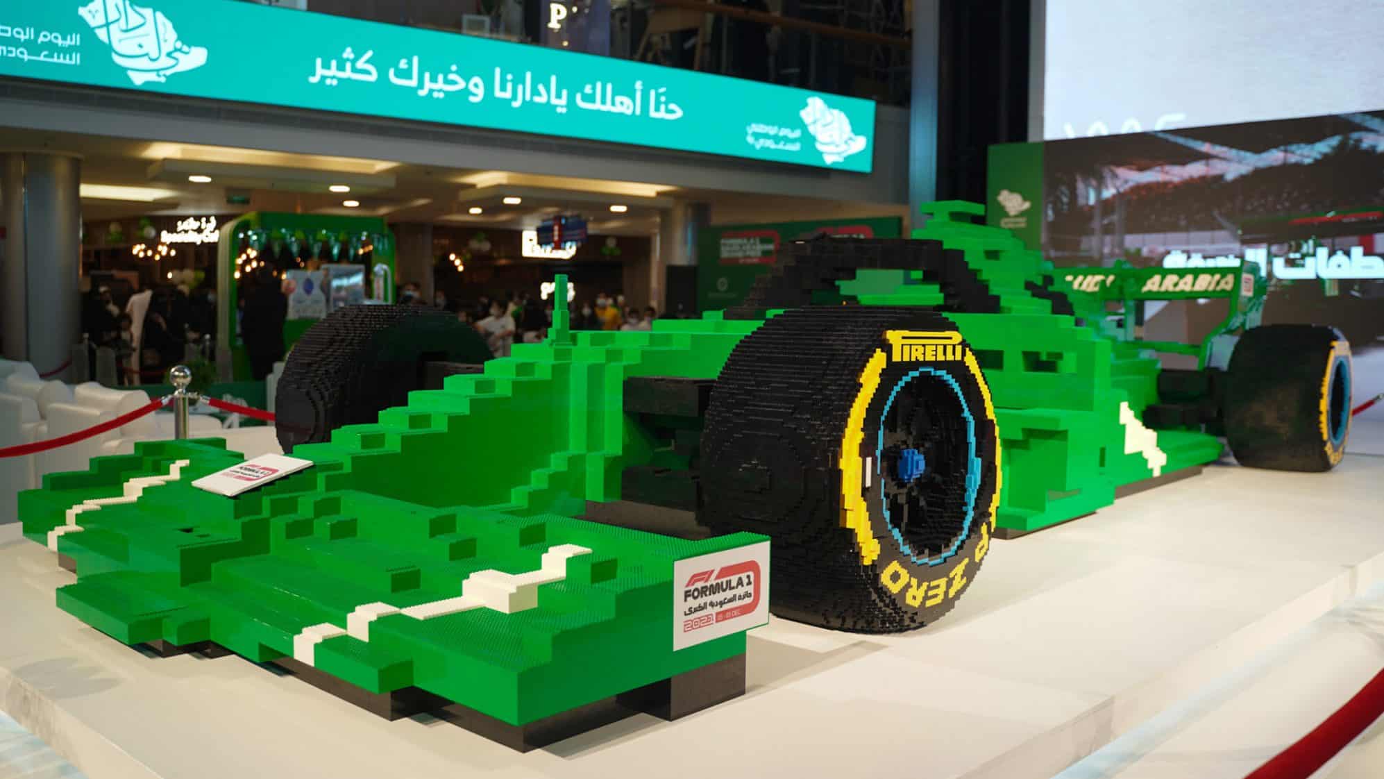 World's Largest LEGO Formula 1 Car Gets Built in Saudi Arabia
