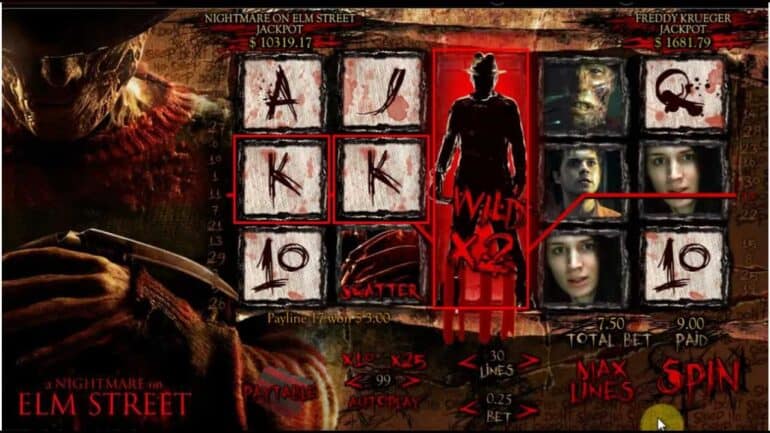 Nightmare on Elm Street Slot Movie-Themed