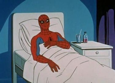 Spider-Man in Hospital Meme