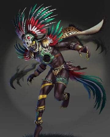 Tezcatlipoca – Aztec god God of War Kratos
