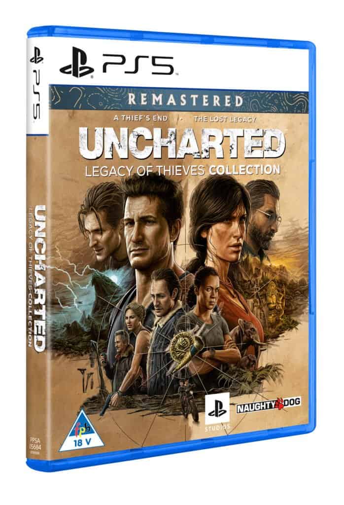 UNCHARTED: Legacy of Thieves Collection includes UNCHARTED 4: A Thief's End and UNCHARTED: The Lost Legacy remastered for PS5™. Play as Nathan Drake and Chloe Frazer in their own standalone adventures as they are forced to confront their pasts and forge their own legacies.