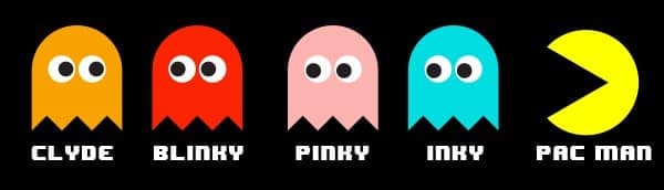 Pac-man hayalet isimleri